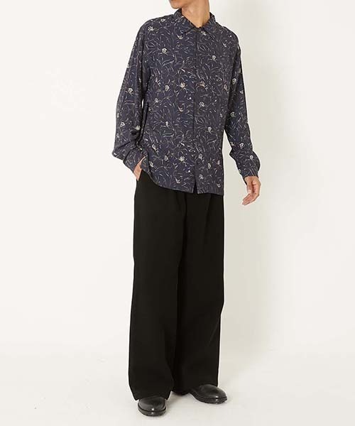 BLUE BLUE JAPAN(ブルーブルージャパン)の「レーヨンエットカサブランカ ロングスリーブシャツ(シャツ/ブラウス・メンズ・ダークネイビー・XL/L/M/S)」の8枚目の写真