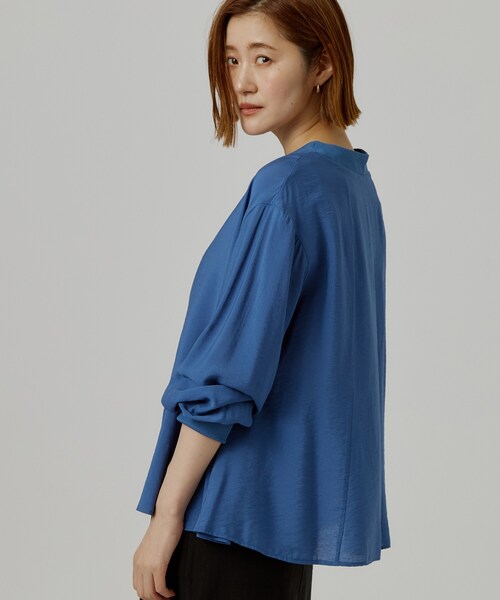 grove(グローブ)の「シアーシャツカーディガン(カーディガン/ボレロ・レディース・ブラウン系その他/オフホワイト/ブラック/ブルー・05/02/04/03)」の16枚目の写真