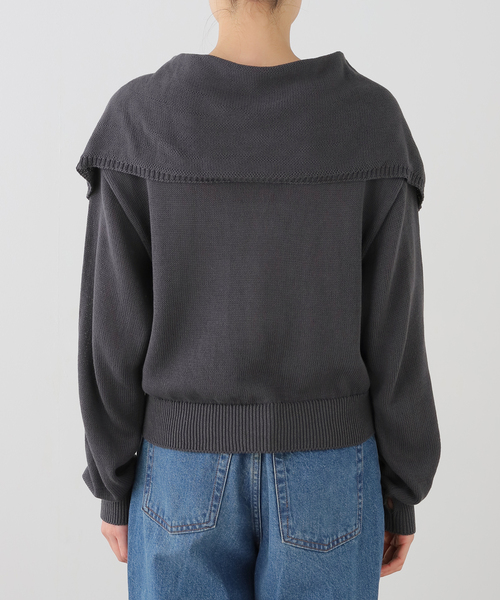 JANE SMITH / JOHN SMITH(ジェーンスミスジョンスミス)の「JANE SMITH/ジェーンスミス 7G SAILER CARDIGAN:カーディガン(カーディガン/ボレロ・レディース・チャコールグレー・38)」の3枚目の写真