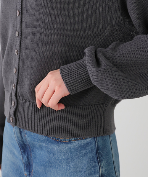 JANE SMITH / JOHN SMITH(ジェーンスミスジョンスミス)の「JANE SMITH/ジェーンスミス 7G SAILER CARDIGAN:カーディガン(カーディガン/ボレロ・レディース・チャコールグレー・38)」の5枚目の写真