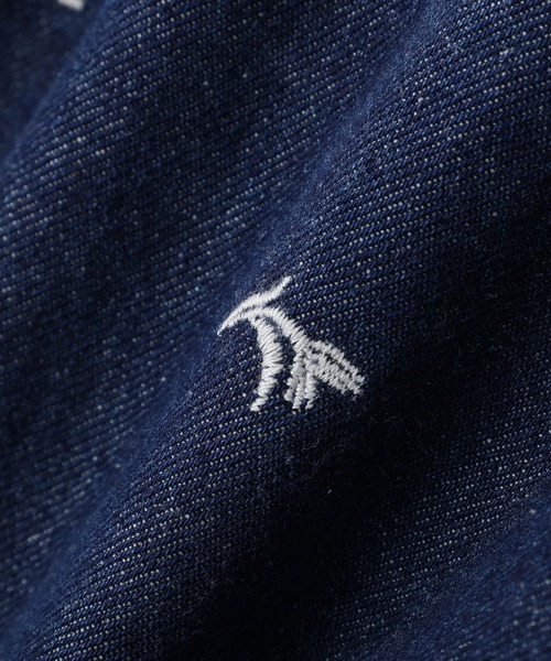 earth music&ecology(アースミュージックアンドエコロジー)の「刺繍ワイドデニムパンツ(デニムパンツ・レディース・ダークインディゴブルー・S/M)」の3枚目の写真