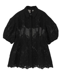 CLANE（クラネ）の「【CLANE/クラネ】FLOWER LACE WAIST SHAPE TOPS/フラワーレースウエストシェイプトップス（シャツ/ブラウス）」