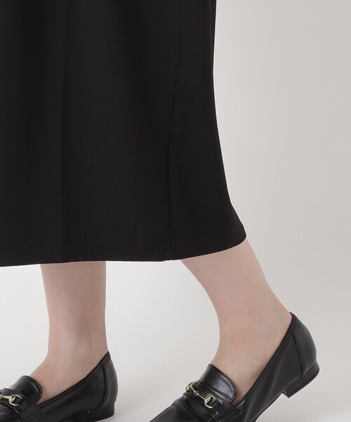 one'sterrace（ワンズテラス）の「ポリツイル キーネックコクーンワンピース（ワンピース・レディース・ブラック系8・02）」の9枚目の写真