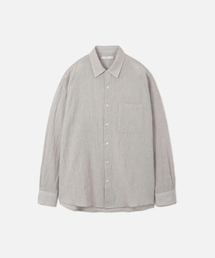オーバーサイズクリースリネンシャツ BEIGE