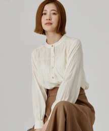 grove（グローブ）の「【通勤/きれいめ】上品な艶を纏う ヴィンテージサテンブラウス（シャツ/ブラウス）」
