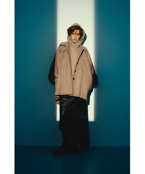 RIM.ARK（リムアーク）の「【26FW OUTER PRE ORDER】Round big sleeve CT(ラウンド ビッグ スリーブ コート)（その他アウター・レディース・グレー/ブラック/ライトブラウン・FREE）」の3枚目の写真