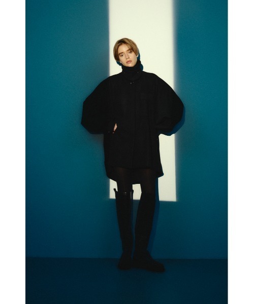 RIM.ARK（リムアーク）の「【26FW OUTER PRE ORDER】Round big sleeve CT(ラウンド ビッグ スリーブ コート)（その他アウター・レディース・グレー/ブラック/ライトブラウン・FREE）」の15枚目の写真