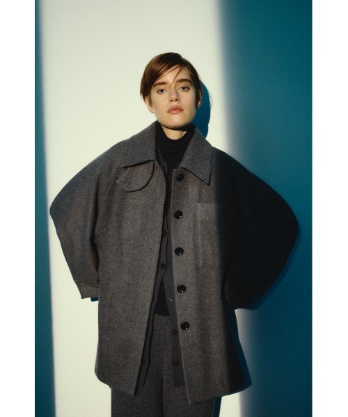RIM.ARK（リムアーク）の「【26FW OUTER PRE ORDER】Round big sleeve CT(ラウンド ビッグ スリーブ コート)（その他アウター・レディース・グレー/ブラック/ライトブラウン・FREE）」の5枚目の写真