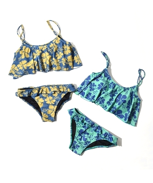 SHIPS for women(シップスフォーウィメン)の「Reyn Spooner:SHIPS別注【フラワープリント】スイムウェアー◇(水着・レディース・ライトグリーン/ブルー・SMALL/MEDIUM)」の7枚目の写真