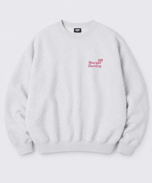 FREAK'S STORE(フリークスストア)の「限定展開 Burger Factory × FREAK'S STORE / バーガーファクトリー 別注 ビッグシルエット バックプリント クルーネックスウェット(スウェット・メンズ・グレー/ネイビー/チャコールグレー/ブラウン・SMALL/LARGE/MEDIUM)」の5枚目の写真