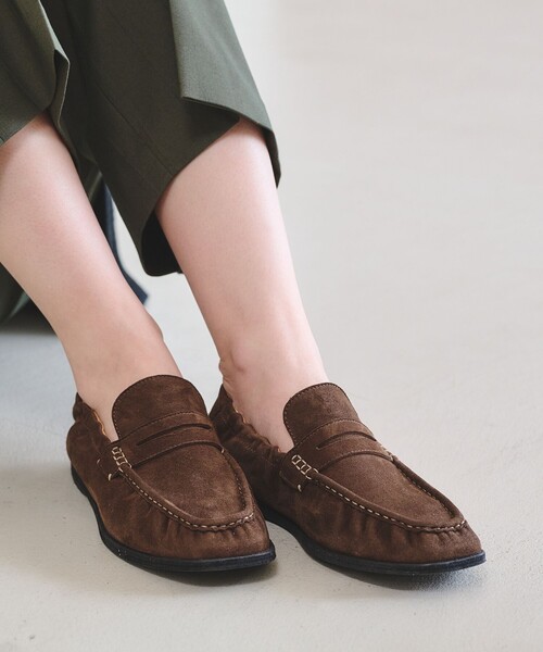 FOOT INDUSTRY(フットインダストリー)の「【別注】<FOOT INDUSTRY>ローファー(ローファー・レディース・ブラウン系/ブラック・24.5cm/24cm/23cm/23.5cm)」の1枚目の写真