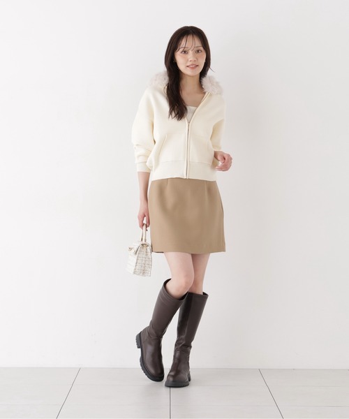 PROPORTION BODY DRESSING(プロポーションボディドレッシング)の「<a>ミニスカート(インナーパンツ付き) / 1216220004(スカート・レディース・ベージュ/ダークグレー・MEDIUM/SMALL)」の8枚目の写真