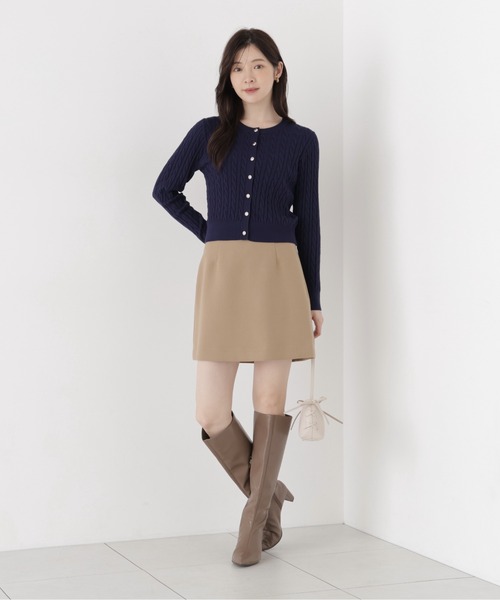 PROPORTION BODY DRESSING(プロポーションボディドレッシング)の「<a>ミニスカート(インナーパンツ付き) / 1216220004(スカート・レディース・ベージュ/ダークグレー・MEDIUM/SMALL)」の5枚目の写真