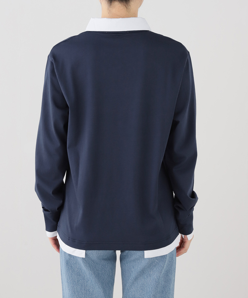 Gimaguas(ギマガス)の「gimaguas/ギマガス レイヤードポロ LUISLS2 LAYERS POLO(ポロシャツ・レディース・ネイビー・FREE)」の3枚目の写真