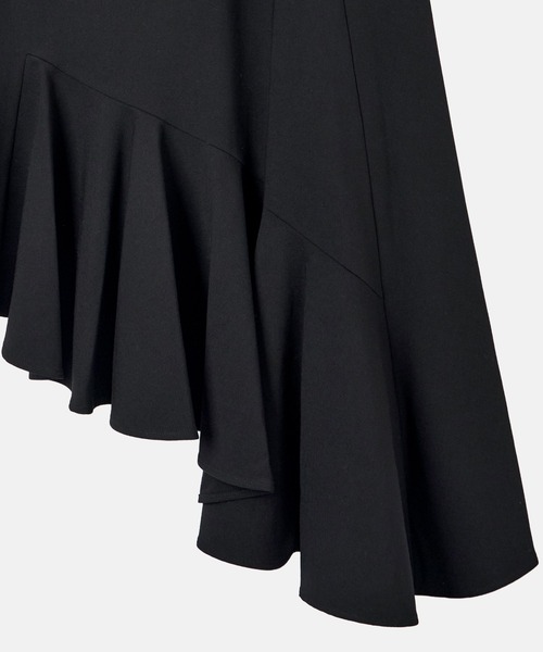 LE CIEL BLEU（ルシェルブルー）の「アシンメトリックヘムスカート / Asymmetric Hem Skirt（スカート・レディース・ブラック/チャコールグレー・34/36/38）」の5枚目の写真