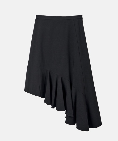 LE CIEL BLEU（ルシェルブルー）の「アシンメトリックヘムスカート / Asymmetric Hem Skirt（スカート・レディース・ブラック/チャコールグレー・34/36/38）」の3枚目の写真