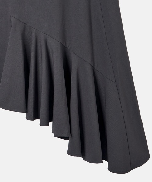 LE CIEL BLEU（ルシェルブルー）の「アシンメトリックヘムスカート / Asymmetric Hem Skirt（スカート・レディース・ブラック/チャコールグレー・34/36/38）」の9枚目の写真