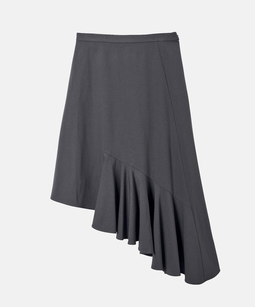 LE CIEL BLEU（ルシェルブルー）の「アシンメトリックヘムスカート / Asymmetric Hem Skirt（スカート・レディース・ブラック/チャコールグレー・34/36/38）」の7枚目の写真