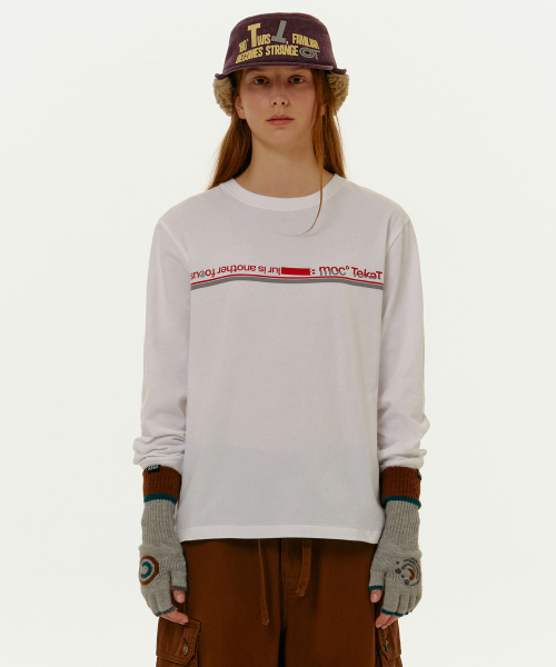 TEKET(テケット)の「Another Focus L/S Tee White(Tシャツ/カットソー・メンズ・その他・SMALL/MEDIUM/LARGE)」の1枚目の写真