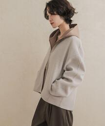 URBAN RESEARCH DOORS | ウールリバーZIPノーカラーコート 26AW(その他アウター)