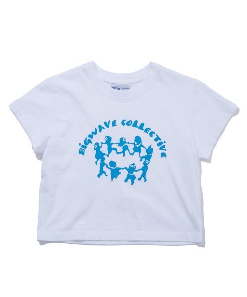 BIGWAVE COLLECTIVE(ビッグウェーブコレクティブ)の「BIGWAVE COLLECTIVE CROPPED T-SHIRT (WHITE)(Tシャツ/カットソー・レディース・その他・FREE)」の2枚目の写真