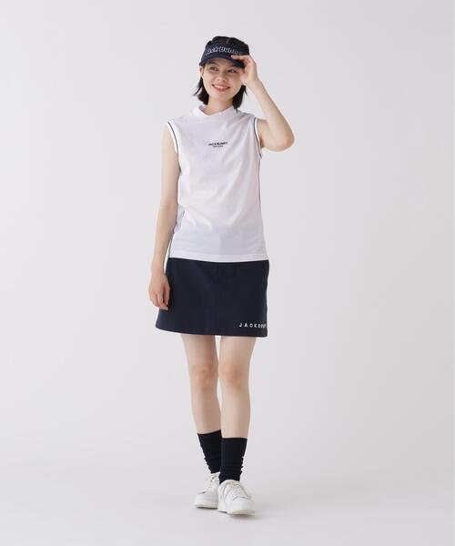 Jack Bunny!!(ジャックバニー)の「【Jack Bunny!!】HyperHeli×ドライタッチスリーブレスモックネック(Tシャツ/カットソー・レディース・ホワイト・SMALL)」の2枚目の写真