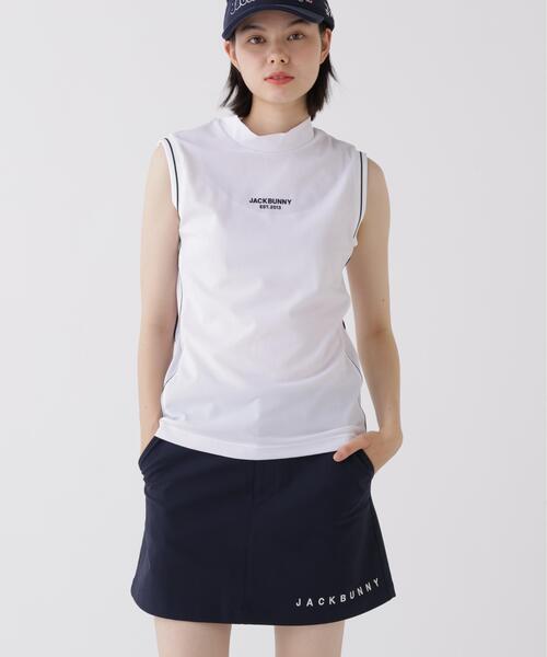 Jack Bunny!!(ジャックバニー)の「【Jack Bunny!!】HyperHeli×ドライタッチスリーブレスモックネック(Tシャツ/カットソー・レディース・ホワイト・SMALL)」の3枚目の写真