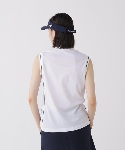 Jack Bunny!!(ジャックバニー)の「【Jack Bunny!!】HyperHeli×ドライタッチスリーブレスモックネック(Tシャツ/カットソー・レディース・ホワイト・SMALL)」の4枚目の写真