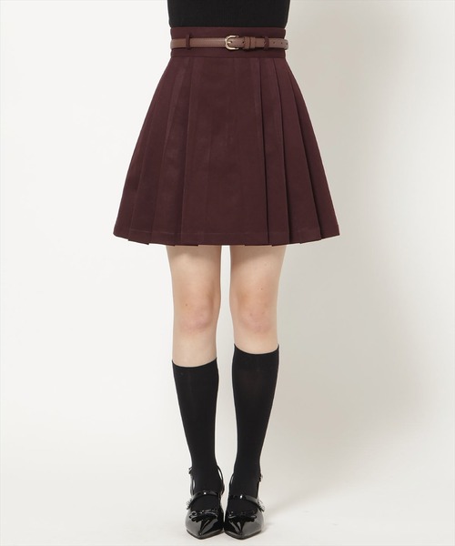 WILLSELECTION(ウィルセレクション)の「ベルト付きタックプリーツミニスカート(スカート・レディース・ブラック系その他/ボルドー/ホワイト系その他・FREE)」の12枚目の写真