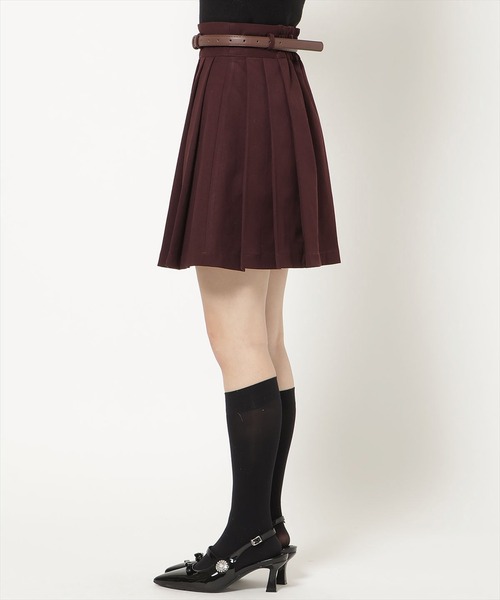 WILLSELECTION(ウィルセレクション)の「ベルト付きタックプリーツミニスカート(スカート・レディース・ブラック系その他/ボルドー/ホワイト系その他・FREE)」の13枚目の写真