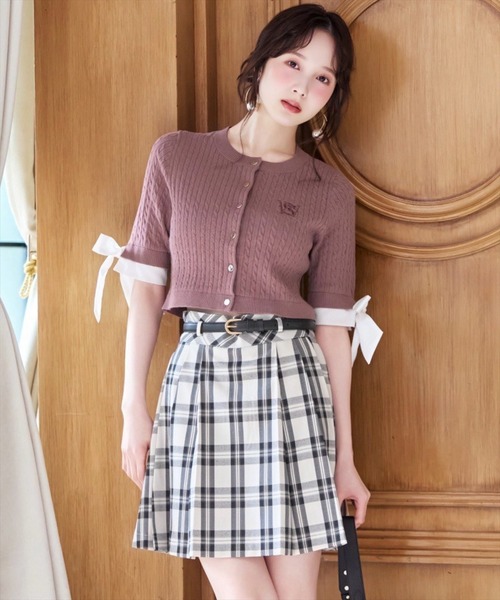 WILLSELECTION(ウィルセレクション)の「ベルト付きタックプリーツミニスカート(スカート・レディース・ブラック系その他/ボルドー/ホワイト系その他・FREE)」の10枚目の写真