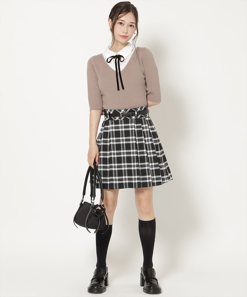 WILLSELECTION(ウィルセレクション)の「ベルト付きタックプリーツミニスカート(スカート・レディース・ブラック系その他/ボルドー/ホワイト系その他・FREE)」の15枚目の写真