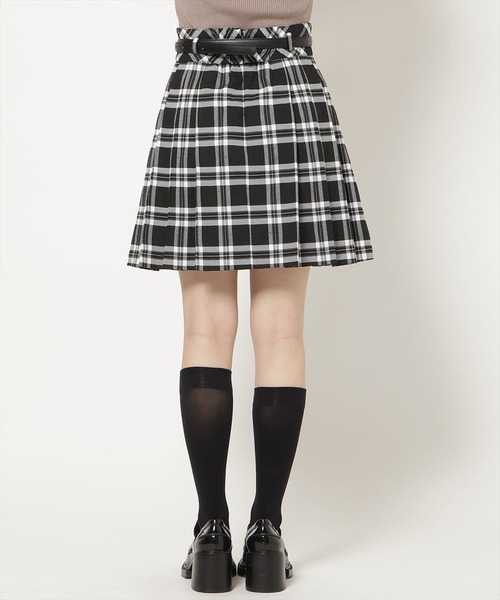 WILLSELECTION(ウィルセレクション)の「ベルト付きタックプリーツミニスカート(スカート・レディース・ブラック系その他/ボルドー/ホワイト系その他・FREE)」の6枚目の写真