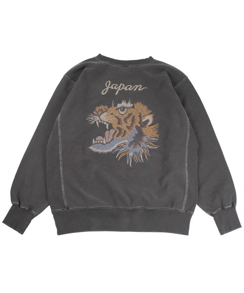 HOUSTON(ヒューストン)の「【UT214】【HOUSTON/ヒューストン】PIGMENT R/W SWEAT SHIRT TIGER 22462(スウェット・メンズ・ブラック・LARGE/X-LARGE/MEDIUM)」の8枚目の写真