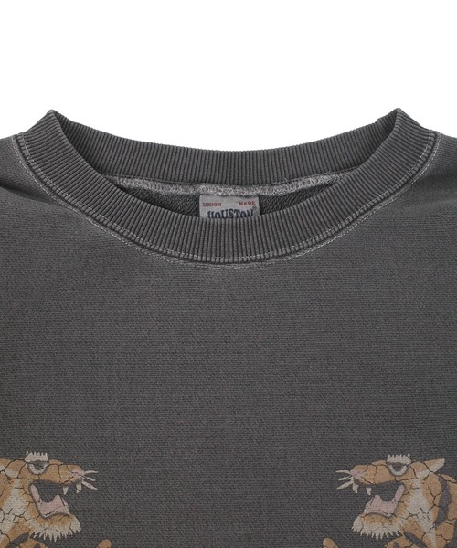 HOUSTON(ヒューストン)の「【UT214】【HOUSTON/ヒューストン】PIGMENT R/W SWEAT SHIRT TIGER 22462(スウェット・メンズ・ブラック・LARGE/X-LARGE/MEDIUM)」の10枚目の写真