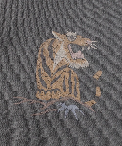 HOUSTON(ヒューストン)の「【UT214】【HOUSTON/ヒューストン】PIGMENT R/W SWEAT SHIRT TIGER 22462(スウェット・メンズ・ブラック・LARGE/X-LARGE/MEDIUM)」の12枚目の写真