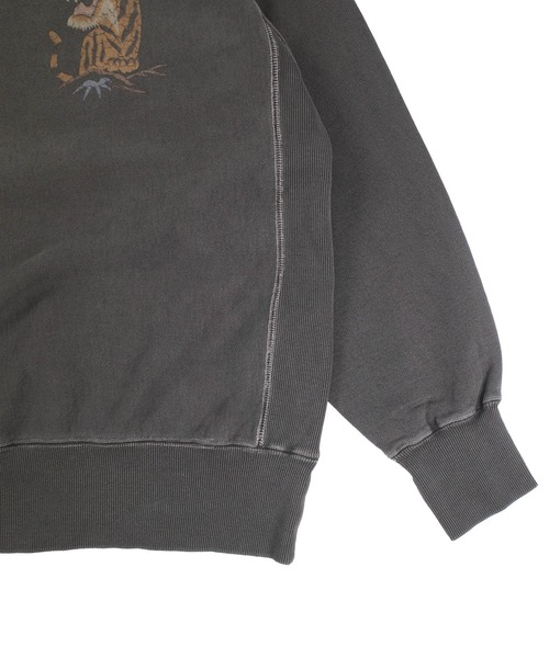 HOUSTON(ヒューストン)の「【UT214】【HOUSTON/ヒューストン】PIGMENT R/W SWEAT SHIRT TIGER 22462(スウェット・メンズ・ブラック・LARGE/X-LARGE/MEDIUM)」の2枚目の写真