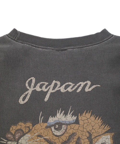 HOUSTON(ヒューストン)の「【UT214】【HOUSTON/ヒューストン】PIGMENT R/W SWEAT SHIRT TIGER 22462(スウェット・メンズ・ブラック・LARGE/X-LARGE/MEDIUM)」の7枚目の写真