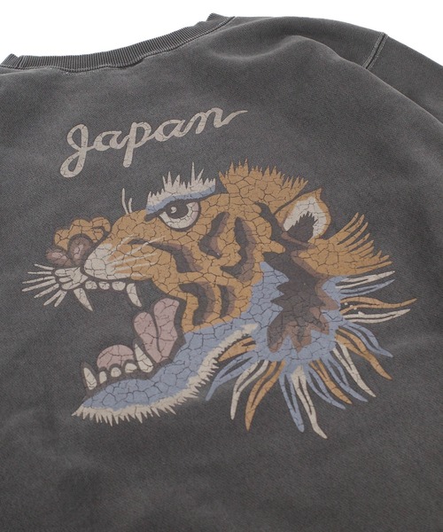 HOUSTON(ヒューストン)の「【UT214】【HOUSTON/ヒューストン】PIGMENT R/W SWEAT SHIRT TIGER 22462(スウェット・メンズ・ブラック・LARGE/X-LARGE/MEDIUM)」の14枚目の写真