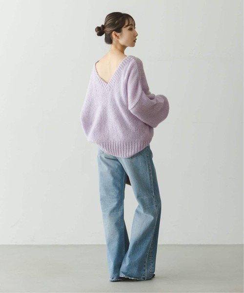 TRICOTS JEAN MARC(トリコットジーンマルク)の「《追加・別注》TRICOTS JEAN MARC/トリコットジーンマルク 2WAYボリュームニット(ニット/セーター・レディース・ピンク/パープル/ホワイト/ネイビー・FREE)」の10枚目の写真