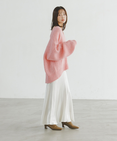 TRICOTS JEAN MARC(トリコットジーンマルク)の「《追加・別注》TRICOTS JEAN MARC/トリコットジーンマルク 2WAYボリュームニット(ニット/セーター・レディース・ピンク/パープル/ホワイト/ネイビー・FREE)」の21枚目の写真