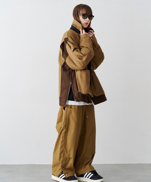 SeeSew(シーソー)の「【UNISEX】DOUBLE KNEE CURVE PANTS/ダブルニーカーブパンツ(その他パンツ・メンズ・ブラック/ライトブラウン・M/L)」の21枚目の写真