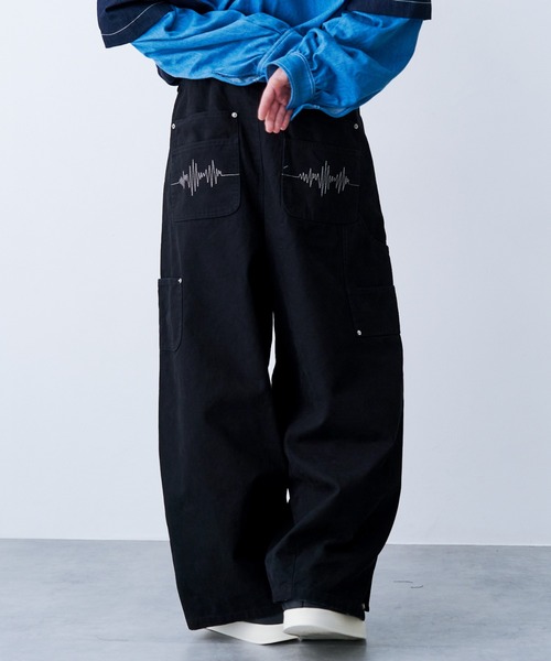 SeeSew(シーソー)の「【UNISEX】DOUBLE KNEE CURVE PANTS/ダブルニーカーブパンツ(その他パンツ・メンズ・ブラック/ライトブラウン・M/L)」の13枚目の写真