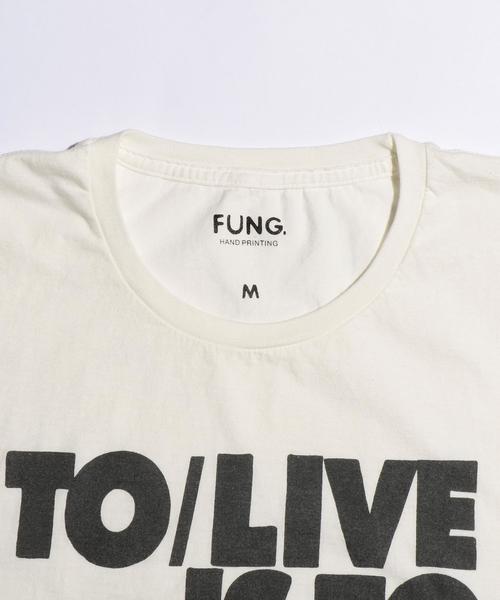 FUNG（ファング）の「＜FUNG＞ LIVE TEE/Tシャツ◆（Tシャツ/カットソー・メンズ・ホワイト・SMALL/MEDIUM）」の6枚目の写真