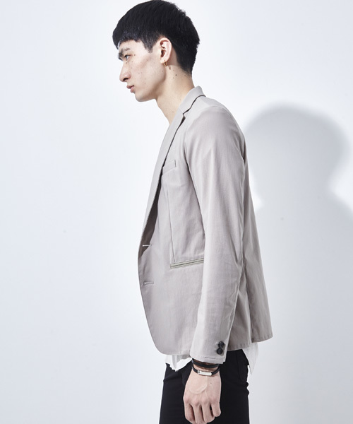 STUDIOUS（ステュディオス）の「【STUDIOUS】サマーハイテンションジャケット（テーラードジャケット・メンズ・ブラック/カーキ・2/1/3）」の15枚目の写真