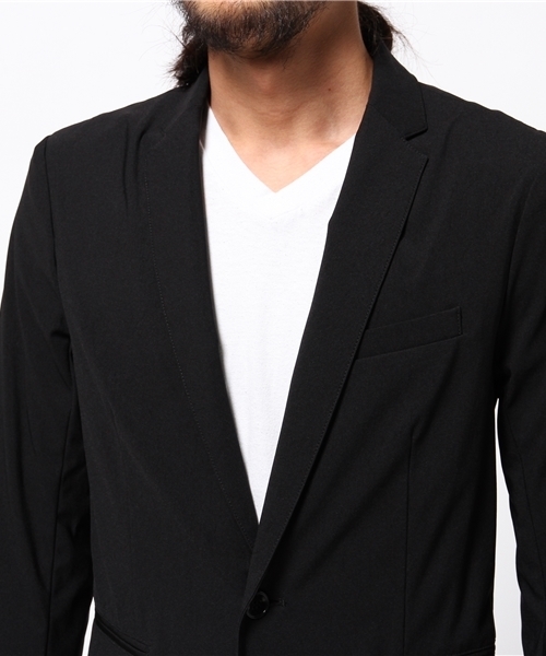 STUDIOUS（ステュディオス）の「【STUDIOUS】サマーハイテンションジャケット（テーラードジャケット・メンズ・ブラック/カーキ・2/1/3）」の8枚目の写真