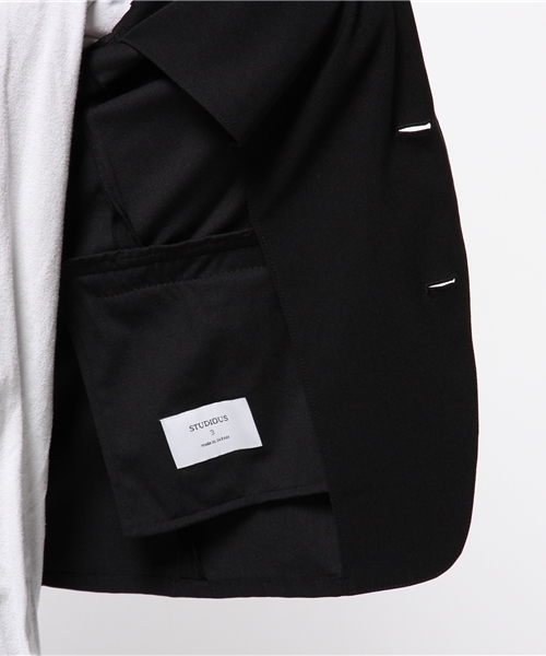 STUDIOUS（ステュディオス）の「【STUDIOUS】サマーハイテンションジャケット（テーラードジャケット・メンズ・ブラック/カーキ・2/1/3）」の6枚目の写真