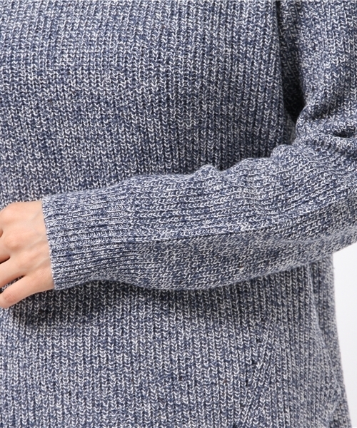 SEVENDAYS=SUNDAY（セブンデイズサンデイ）の「片アゼカラーネップ Vネックプルオーバー（ニット/セーター・レディース・ブラウン/グレー/ネイビー・FREE）」の12枚目の写真
