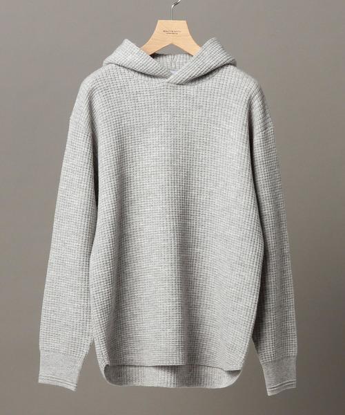 BEAUTY&YOUTH UNITED ARROWS（ビューティーアンドユースユナイテッドアローズ）の「BY ∴ ウール ワッフルニット パーカー◆（パーカー・メンズ・グレー/ホワイト・LARGE/MEDIUM/SMALL/X-LARGE）」の13枚目の写真