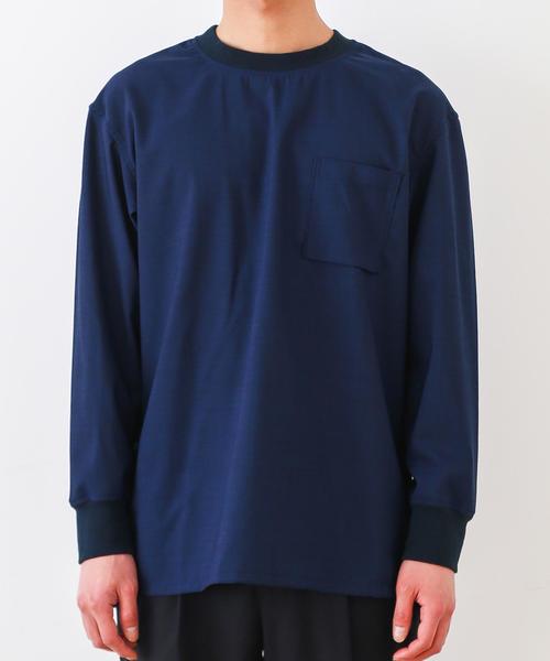 green label relaxing（グリーンレーベルリラクシング）の「SC STRC/T/W/TRO C/N プルオーバーシャツ◆（シャツ/ブラウス・メンズ・グレー/ネイビー/その他・LARGE/MEDIUM/X-LARGE/SMALL）」の5枚目の写真